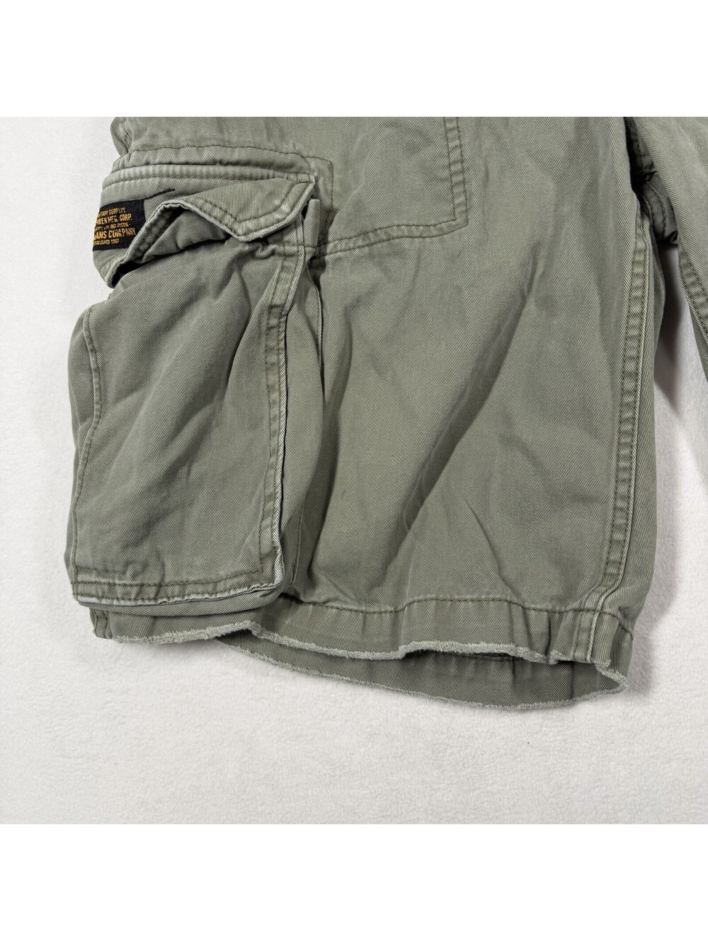Vintage Polo Ralph Lauren Short Mens 38 Green Cargo Jeans Co Military - Picture 6 of 11